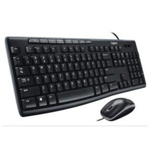 Combo bàn phím chuột có dây Logitech MK200