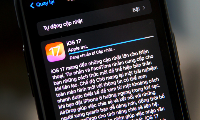 iOS 17 trên iPhone 14 Pro Max. Ảnh: Lưu Quý